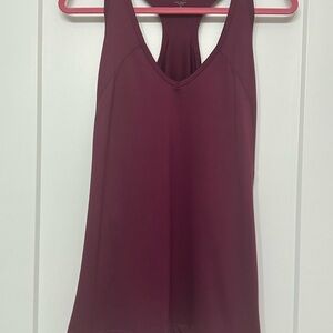 ALO Yoga Deep Burgundy Tank Top